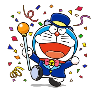 Doraemon vẫy tay chào bé